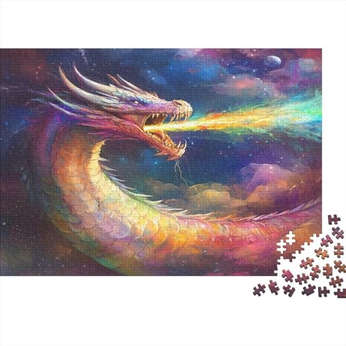 Puzzle 1000pcs (75x50cm) Erwachsene Regenbogen Scale Drache Puzzles Für Erwachsene Klassische Puzzles Erwachsene Sprühende kosmische Energie Puzzles Erwachsene 1000pcs (75x50cm) von KWFYBEHZ