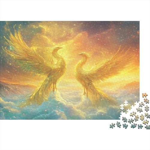 Puzzle 1000pcs (75x50cm) Erwachsene Two Golden Phönixes Hölzern Puzzles Für Erwachsene,Lustige Spielrätsel Für Erwachsene Bunt Sea of ​​Clouds Hölzern Puzzles Für Teenager von KWFYBEHZ