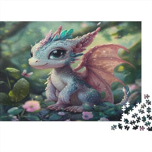 Puzzles 1000pcs (75x50cm) Für Erwachsene Drache Puzzles Für Erwachsene Puzzle-Lernspiele Blumen von KWFYBEHZ