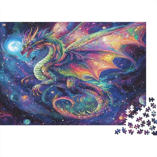 Puzzles 1000pcs (75x50cm) Für Erwachsene Regenbogen Cosmic Drache Puzzles Für Erwachsene Puzzle-Lernspiele Alchemie-Kunststil von KWFYBEHZ