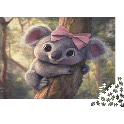 Puzzles Für Erwachsene 1000pcs (75x50cm) Süßer Koala Puzzles Für Erwachsene Anspruchsvolles Spiel Cartoon-Stil Heimdekorationspuzzle von KWFYBEHZ