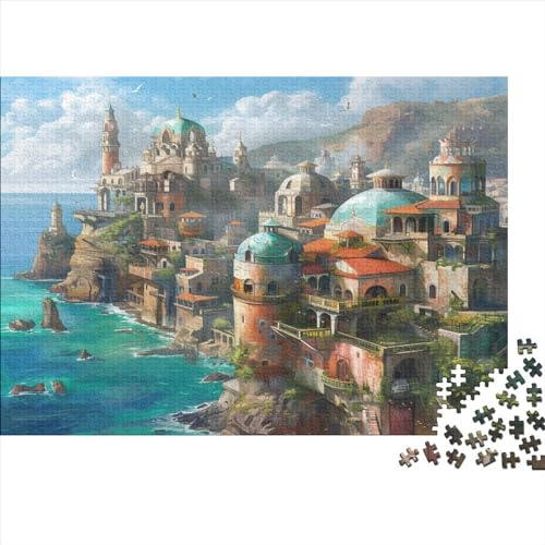 Schloss Architektur 1000pcs (75x50cm) Erwachsenenpuzzle - Persischer Stil Erwachsenenpuzzle DIY-Puzzlespielzeug von KWFYBEHZ