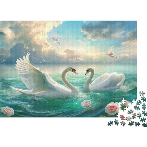 Schwan Puzzle 1000pcs (75x50cm) Puzzles, Die Für Erwachsene Und Personen Ab 14 Jahren Geeignet Sind von KWFYBEHZ