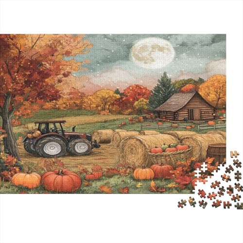 Traktor Rätsel Für Erwachsene |Erntefest| Familienspaß-Puzzles 1000pcs (75x50cm) Erwachsene von KWFYBEHZ