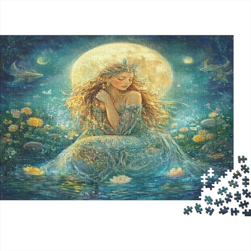 Vollmond im Wassermann Rätsel Für Erwachsene |SeeRosen| 1000pcs (75x50cm) Puzzles Lernspiele Home Decor Puzzles von KWFYBEHZ