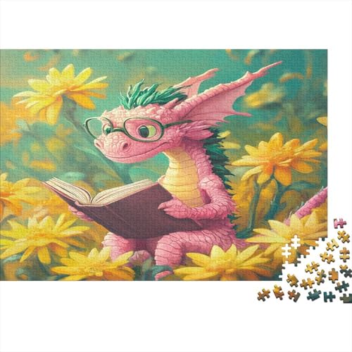 Yellow Blumen 1000pcs (75x50cm) Puzzles Für Erwachsene Rosa Drache Feine Mehrfarbige Puzzles,Gedulds- Und Reflexionsspiele von KWFYBEHZ