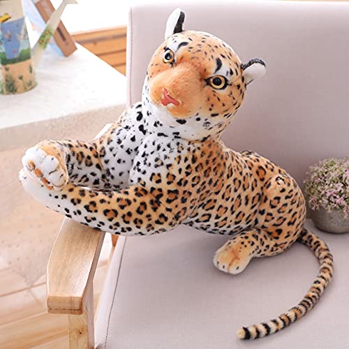 KWIBYBGS 30-120Cm Großes Tiger Leopard Plüschtier Weichesfülltes Simulatweißer Tiger Puppe Kinder Kinderburtstagsgeschenk/Oran/110Cm von KWIBYBGS