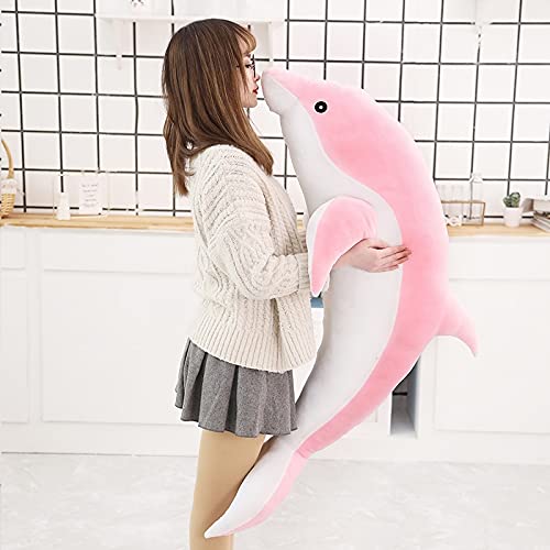 KWIBYBGS 30-140 cm Sale Große Süße Weiche Ausgestopfte Puppen Plüschtiere Meer Tier Mädchen Mode Baby Schlafkissen Kinderschenk/Pink/140Cm von KWIBYBGS