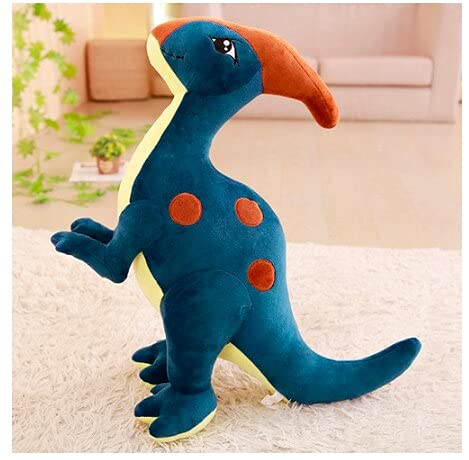 KWIBYBGS 55-95 cm Süße Dinosaurier Plüschtiere Für Kinder Stofftier Parasaurolophus Puppe Cartoon Süße Puppen Für Kinderburtstagsgeschenk/Blue/95Cm von KWIBYBGS