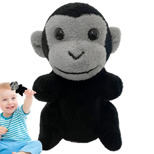 KWIBYBGS Handpuppen, Süße Plüschtierpuppe, Pädagogische Tierpuppen Für Rollenspiele,Schichtenerzählen, Vorschulunterricht/Chimpanzees/Refer to Descript von KWIBYBGS