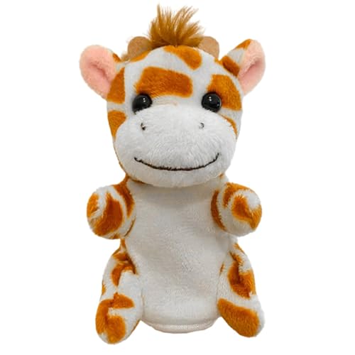 KWIBYBGS Handpuppen, Süße Plüschtierpuppe, Pädagogische Tierpuppen Für Rollenspiele,Schichtenerzählen, Vorschulunterricht/Giraffe/Refer to Descript von KWIBYBGS