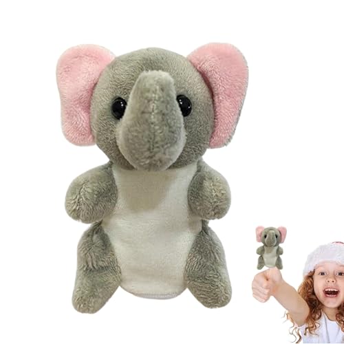 KWIBYBGS Handpuppen Für Kinder Handpuppen Plüschtier Spielzeug Puppen, Pädagogische Tiere Kleinkind Puppen/Elephant/Refer To Descript von KWIBYBGS