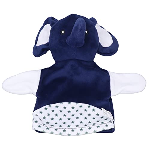 KWIBYBGS Kleine Handpuppe, Blauer Elefant, Plüsch-Handpuppe Für Kinder, Süße Cartoon-Tier-Handpuppe, Handpuppe von KWIBYBGS