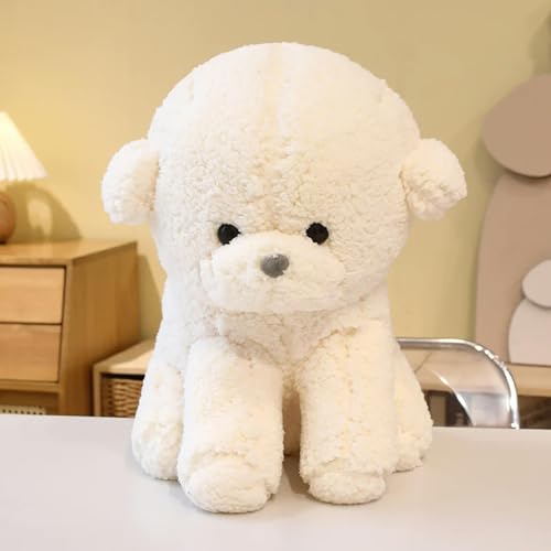 KWIBYBGS Niedliche Bichon-Hundepuppe, Plüschtier, Plüschwelpe, Plüschtier, Kindergeburtstagsgeschenk/2/35Cm von KWIBYBGS