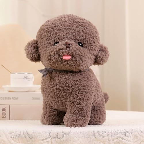 KWIBYBGS Plüschhund, Bichon, Pelzipuppe, Stofftierspielzeug, Hundeplüschtier, Kindergeschenk,Burtstagsgeschenk/4/25Cm von KWIBYBGS