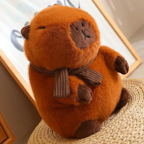 KWIBYBGS Schals, Capybara-Puppen, Plüschtiere, Kawaii, Tierplüschtiere, Kindergeschenke,Burtstagsgeschenke/2/25Cm von KWIBYBGS