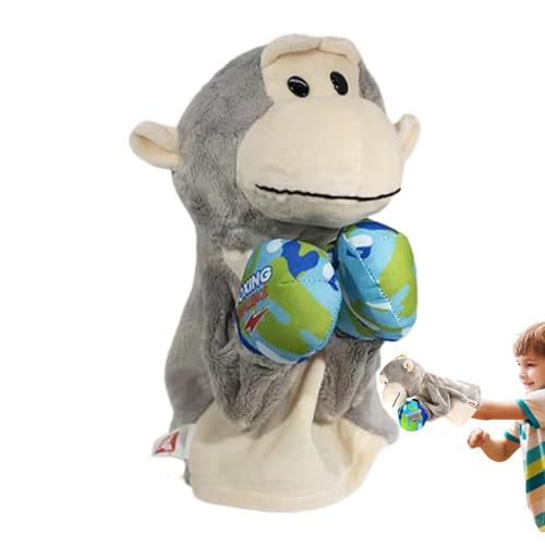 KWIBYBGS Tier Handpuppen Sound-Enabled Handpuppen Tier Plüsch Spielzeug Handschuhe Puppe Weiches Tier Plüsch Spielzeug, Interaktives Spielzeug Plüsch Puppe/Monkey/Refer To Descript von KWIBYBGS