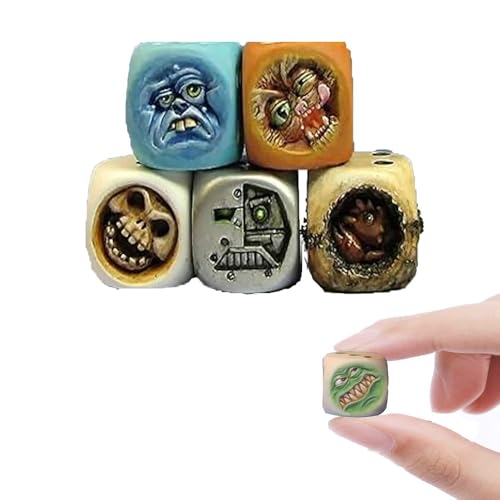 Monster Dice, Halloween Dice, Resin Dice, Funny and Creative Multi-Sided Monster Dice Decorations, Monster Dice Game Props，Halloween Board Game Props von KWJXTBSX