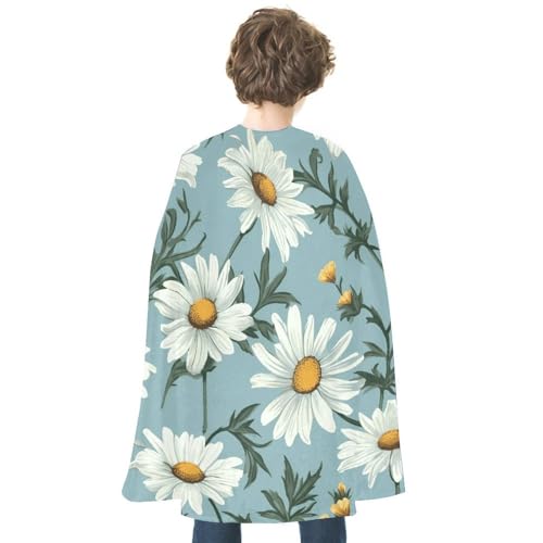 KWQDOZF Halloween Umhang Daisy Bedruckter Wendeumhang Unisex Umhang Party Capes Halloween Weihnachtskostüm von KWQDOZF