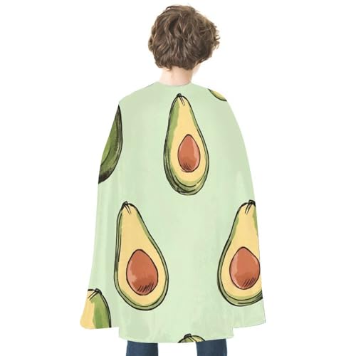 KWQDOZF Halloween Umhang Muster Obst Bedruckter Wendeumhang Unisex Umhang Party Capes Halloween Weihnachtskostüm von KWQDOZF