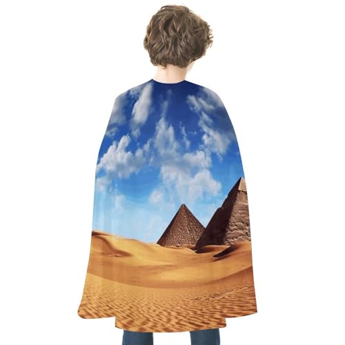 KWQDOZF Halloween Umhang Wüstenhimmel bedruckter Wendeumhang Unisex Umhang Party Capes Halloween Weihnachtskostüm von KWQDOZF