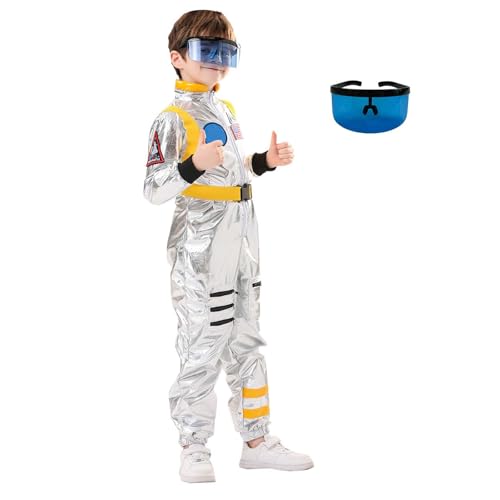 KYDLIGHT Astronaut Kostüm Kinder, Astronauten Kostüm Erwachsene, Space Kostüm für Karneval Halloween Rollenspiel von KYDLIGHT