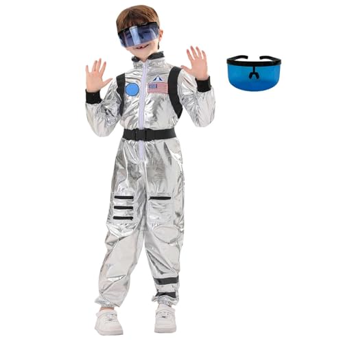 KYDLIGHT Astronaut Kostüm Kinder, Astronauten Kostüm Erwachsene, Space Kostüm für Karneval Halloween Rollenspiel von KYDLIGHT