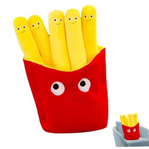 Food Plüschspielzeug 30 cm lustige französische Pommes Pommes Weich lustig gefülltes Spielzeug Cartoon Simulation Pommes Kissen Plüsch Spielzeugfestival Dekor für Sofa Kissen Geburtstagsgeschenk fü von KYEQATY