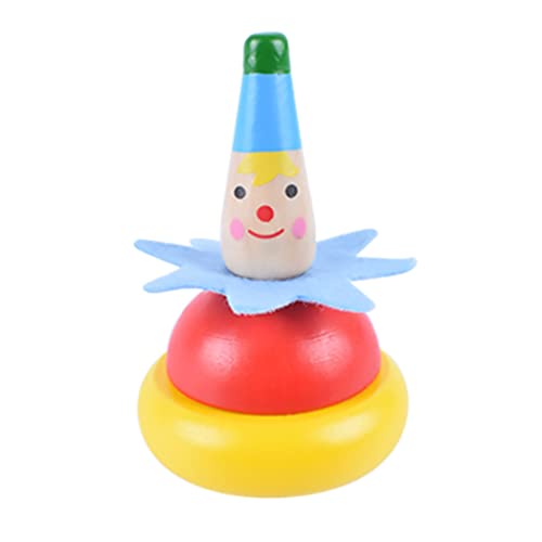 KYEQATY Holz Clown Spinning Top Toy für Kinder 2 PCs farbige Spinning Tops Kinder Spielen Spielzeug Spielen von KYEQATY