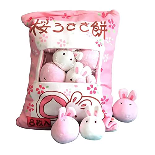 KYEQATY Nettes Snack Kissen gefüllt Mini Bunny Puppen Pudding Plüschspielzeug Softofa Kissen für Home Dekoration Style Kinder Kinder Spielzeug Spielzeug von KYEQATY