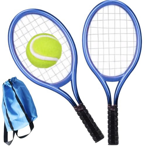 KYEQATY Puppenhauszubehör Mini -Tennisschläger mit Ball- und Aufbewahrungsbeutel Set realistische 1/12 Skala Puppenhauszubehör für Puppenhaushandwerkszene -Accessoires von KYEQATY