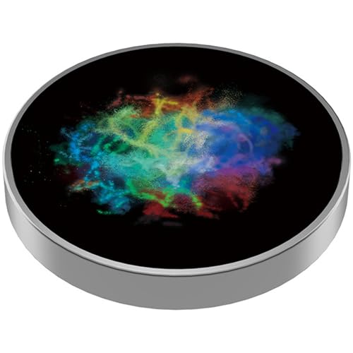 KYEQATY Spinning Top Starry Mini Luminous Edelstahl Stress Relief Spin Top polierte tragbare Spinnhöfe für Erwachsene Kinder Geschenkstil-1 von KYEQATY