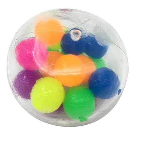 KYEQATY Squeeze Ball Toy Angst Erleichterung Handssenorischer Ball Bunte Dekompression Spielzeug für Kinder Erwachsene 5,5 cm Spielspielzeug von KYEQATY