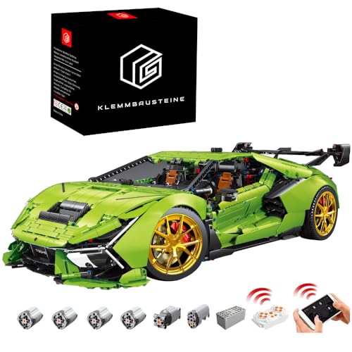 KYLON Technik Auto für Iamborghini Supercar, 6620+ Teile Technik Auto, Technik Supersportwagen Technik Supercar Kompatibel mit Iego Technik Auto, TGL-T5046 von KYLON