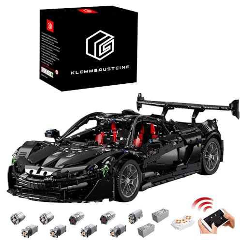 KYLON Technik Auto für McIaren P1, 3860 Teile Technik Auto Bausatz MOC Bausatz, Mit 9 M0T0R, Technik Supersportwagen 1:8 Technik Auto McIaren für Iego Technik Auto von KYLON