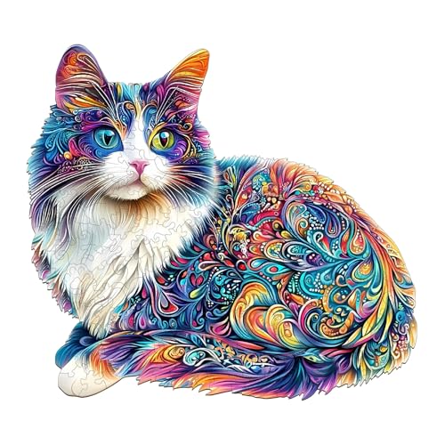 KaayeeWood Holzpuzzle Erwachsene,175 Teile Faule Katze Holz Puzzle,Einzigartige Wooden Puzzle Mit Box Aus Holz Geburtstagsgeschenk für Erwachsene und Kinder KaayeeWood Holzpuzzle Erwachsene,175 Teile Faule Katze Holz Puzzle,Einzigartige Wooden Puzzle Mit Box Aus Holz Geburtstagsgeschenk für Erwachsene und Kinder von KaayeeWood