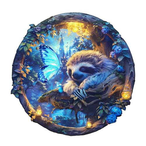 KaayeeWood Holzpuzzle Erwachsene,200 Teile Schmetterling und Faultier Holz Puzzle,Einzigartige Wooden Puzzle Mit Box Aus Holz Geburtstagsgeschenk für Erwachsene und Kinder KaayeeWood Holzpuzzle Erwachsene,200 Teile Schmetterling und Faultier Holz Puzzle,Einzigartige Wooden Puzzle Mit Box Aus Holz Geburtstagsgeschenk für Erwachsene und Kinder von KaayeeWood