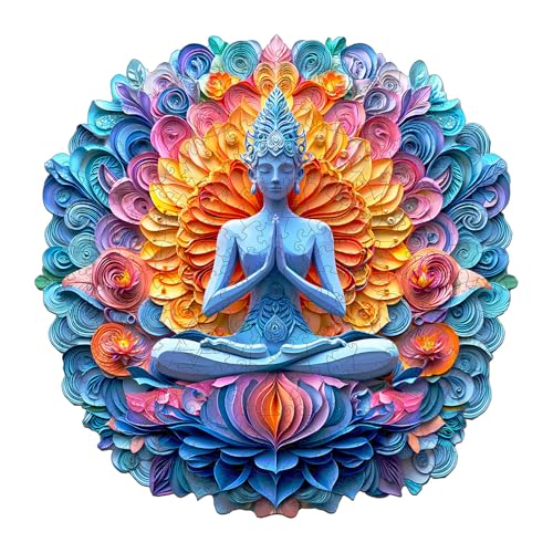 KaayeeWood Holzpuzzle Erwachsene,275 Teile 3D Vision Effekt Yoga und Mandala Holz Puzzle,Einzigartige Wooden Puzzle Mit Box Aus Holz Geburtstagsgeschenk für Erwachsene und Kinder KaayeeWood Holzpuzzle Erwachsene,275 Teile 3D Vision Effekt Yoga und Mandala Holz Puzzle,Einzigartige Wooden Puzzle Mit Box Aus Holz Geburtstagsgeschenk für Erwachsene und Kinder von KaayeeWood