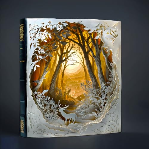 KaayeeWood Holzpuzzle Erwachsene,100 Teile 3D Vision Effekt Sunset River,Unregelmäßige Einzigartige Puzzle,Holz Puzzle Mit Box Aus Geburtstagsgeschenk für Erwachsene (Stille Wälder, L) von KaayeeWood