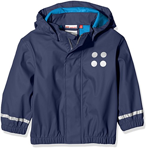 LEGO Wear Baby-Jungen Justice 101-RAIN Jacket Regenjacke, Blau (Dark Navy 589), 92 von Kabooki