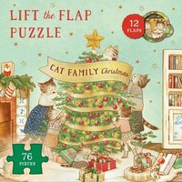 Cat Family Christmas Lift-The-Flap Puzzle von Kaddo