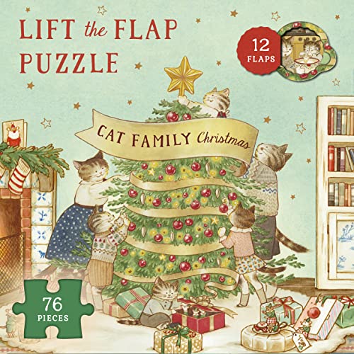 Cat Family Christmas Lift-The-Flap Puzzle: Count down to Christmas: 12 Flaps: 76 Pieces von Kaddo