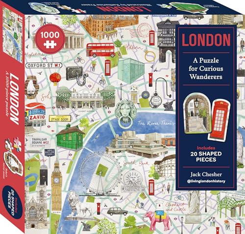 London: A Puzzle for Curious Wanderers: 1000-piece Puzzle with 20 Shaped Pieces, from Sunday Times bestselling Author Jack Chesher @livinglondonhistory von Kaddo