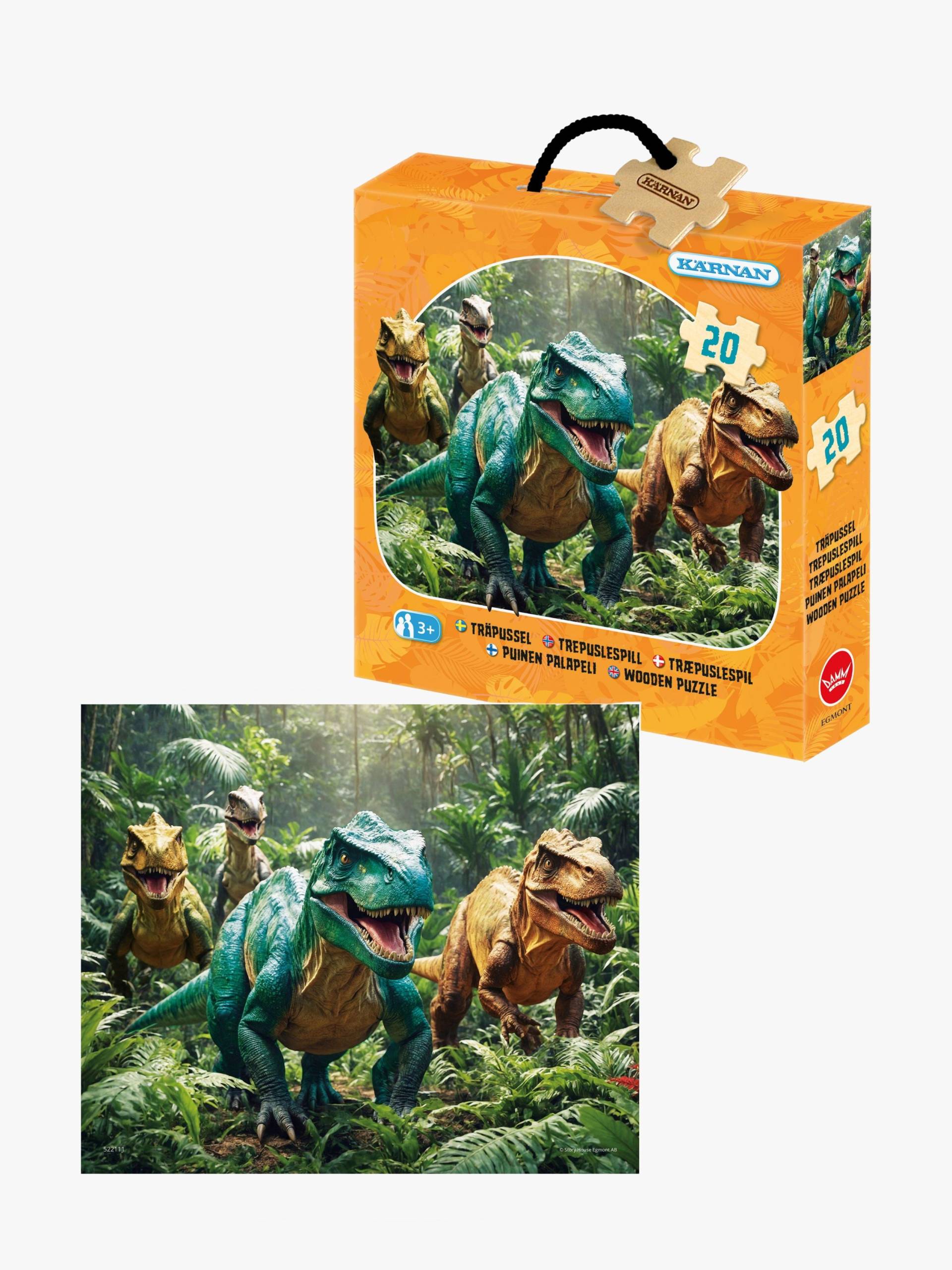 Egmont Kärnan Holzpuzzle Dinosaurier 20 Teile Egmont Kärnan Holzpuzzle Dinosaurier 20 Teile von Kärnan