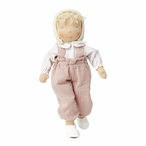 Käthe Kruse Waldorf Spielpuppe Hannah - Handgefertigte Kreative Spielpuppe, Oeko-TEX Baumwolle, Bio-Schafschurwolle, Ideal Für Kinder Ab 3 Jahren, 38 cm Groß von Käthe Kruse