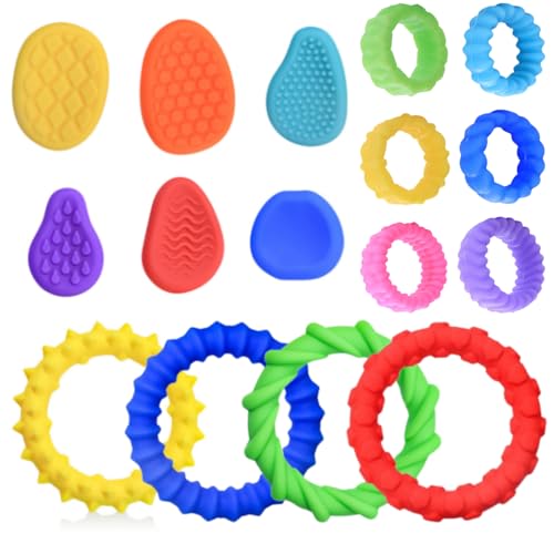 Fidget Toys Sensory Stones Sensorik Spielzeug Anti Stress Kinder Sensorisches Spielzeug, Emotional Beruhigendes Spielzeug, Stressberuhigendes Spielzeug Für Kinder Erwachsene (All Set) von Kaezuy