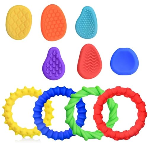 Fidget Toys Sensory Stones Sensorik Spielzeug Anti Stress Kinder Sensorisches Spielzeug, Emotional Beruhigendes Spielzeug, Stressberuhigendes Spielzeug Für Kinder Erwachsene (Armband+Stone) von Kaezuy