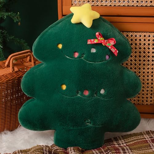 Kuscheltiere Weihnachten Plüsch, 45cm Weihnachtsdeko Aesthetic Plüsch Kissen, Kleines Weihnachtsbaum Stofftier Plüschpuppe, Weihnachten Plüschkissen für Xmas Sofa Weihnachtsdeko (Weihnachtsbaum) von Kaezuy