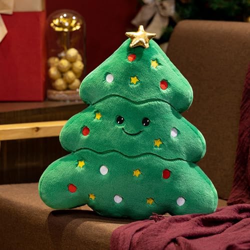 Weihnachtsdeko Plüsch Weihnachtsbaum Plüsch Kleines Kuscheltier Plüschtier Christmas Plüschpuppe Dekoration Stofftier Plüsch Figuren Spielzeug für Kinder Mädchen Jungen (Weihnachtsbaum) von Kaezuy