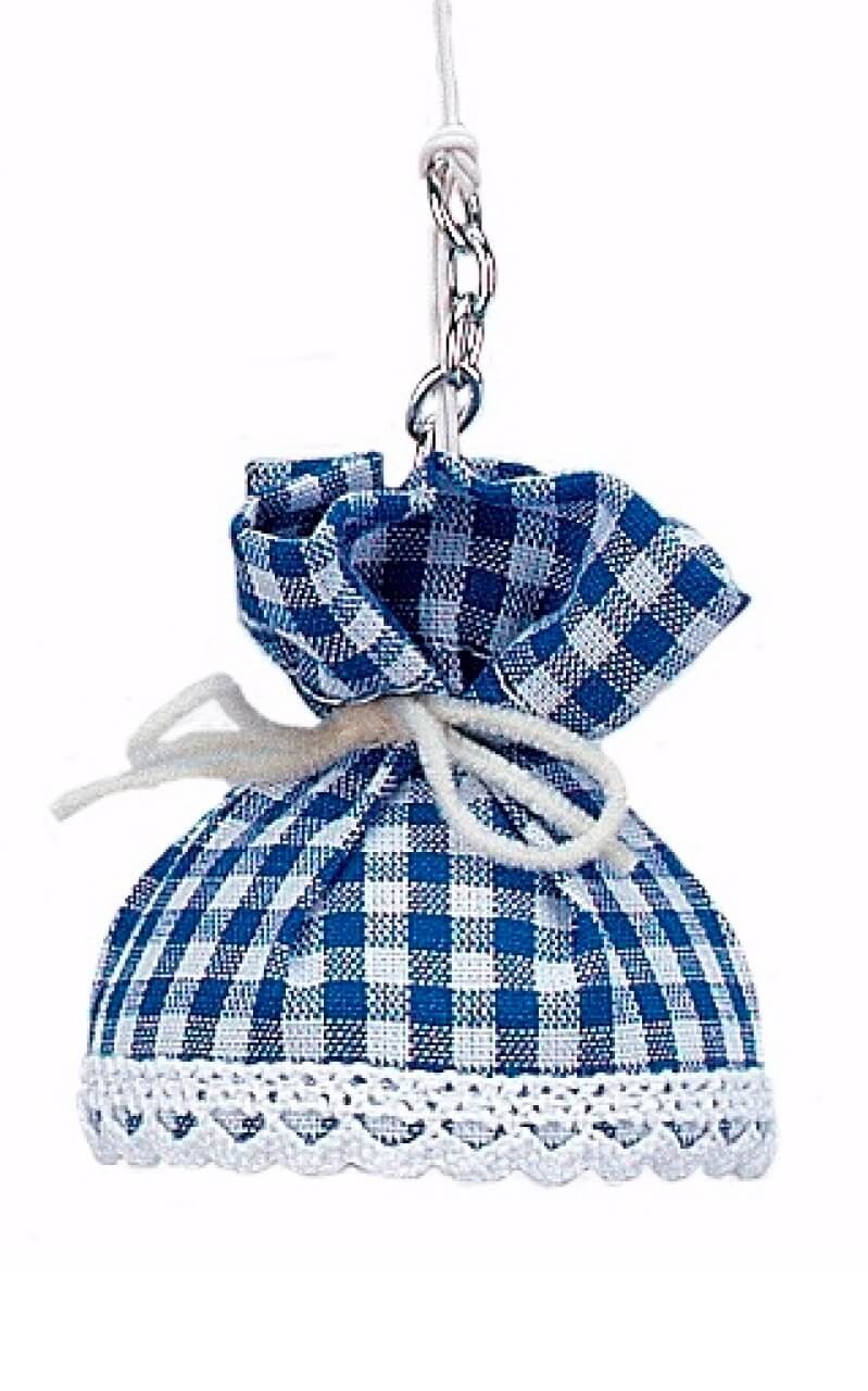 Hängelampe Puppenhaus Stoffschirm kariert blau 50mm – mit Kabel und Stecker, 60cm Hängelampe Puppenhaus Stoffschirm kariert blau 50mm – mit Kabel und Stecker, 60cm von Kahlert Licht